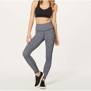 Lululemon Wunder Under Hi-Rise 7/8 Tight *25"
Heathered Black